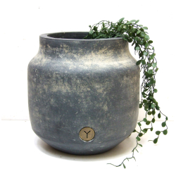 Wazon betonowy / gliniany rustykalny 26x26cm